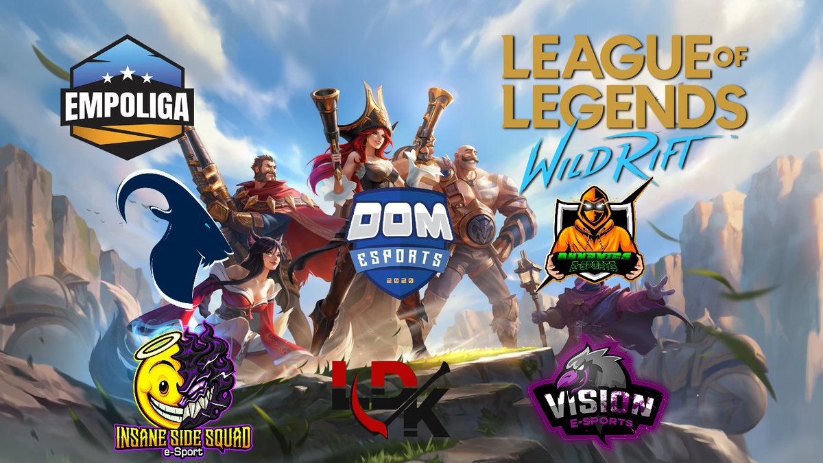 EmpoligaVP's tweet photo. Com 6 equipes e 1 mês de torneio, começa amanhã as 13h a primeira edição da #EmpoligaWild 

Conheça as equipes qualificadas!

@ATSEsports_ 
@DOMeSportsBR
@dynamicsGaming2
@insanesidesquad
@LostDarknessofc
@ggvisionesports  

https://t.co/vfx4Tf9w8v https://t.co/IapJOuoPle