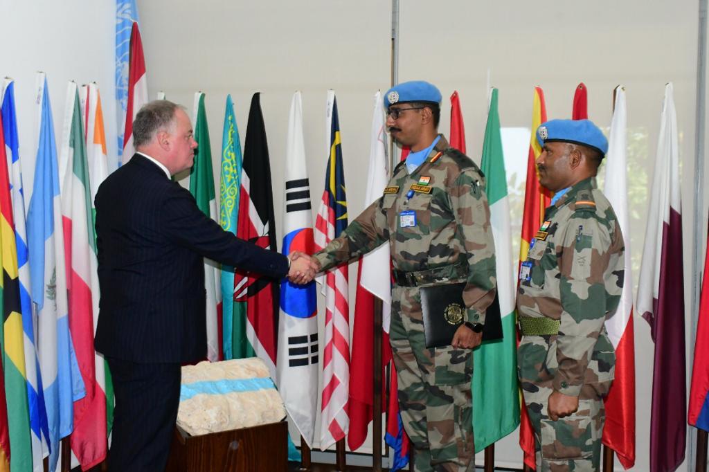 19 MADRAS Infantry Battalion Group, INDBATT XXII, has been awarded the coveted 'Head of Mission & Force Commander Unit Appreciation' for its outstanding contribution in maintaining peace & stability in South Lebanon & fulfilling the mandate of the UN mission.

#IndianArmy