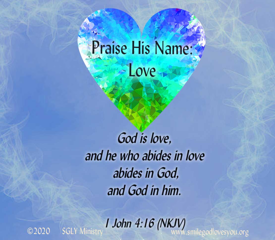 SGLYMinistry's tweet image. Sept. 17–Praise Pause–Day 17–LOVE smilegodlovesyou.org/DD/2021/09/17/… #dailydevotionals #PraisePause #NamesOfGod #Love