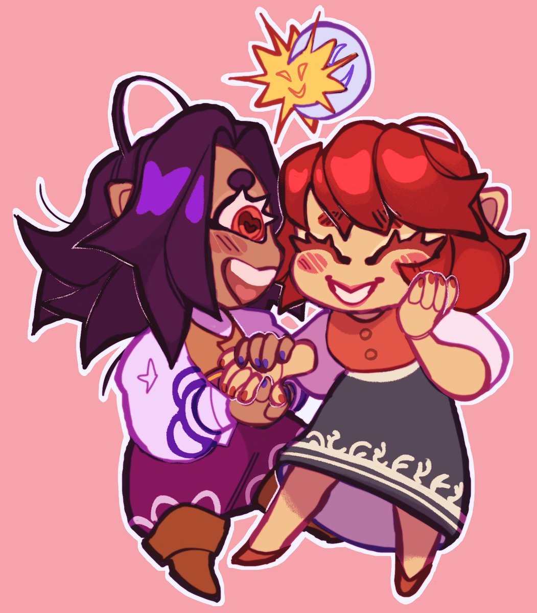 HouseDadKafei's tweet image. //lil chibi of the Beloveds i did for commission examples i love them sfm ,,,