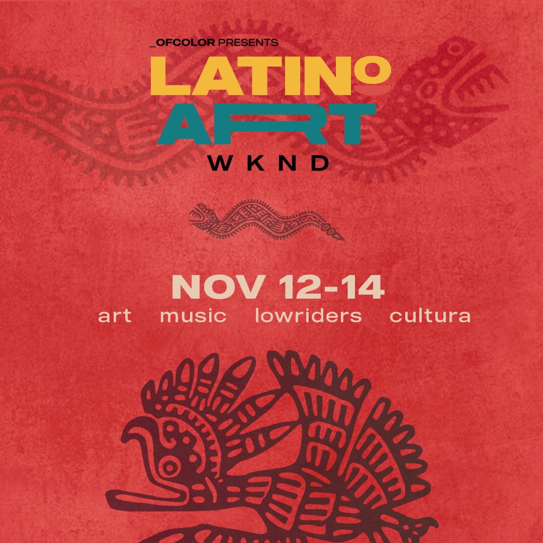 Getting pumped for the  _OFCOLOR Latino Art Weekend November 12-14th with <a href="/KikoVillamizar/">Kiko Villamizar</a> and them Peligrosas. Art. Music. Lowriders. Cultura. bit.ly/3kaOySE