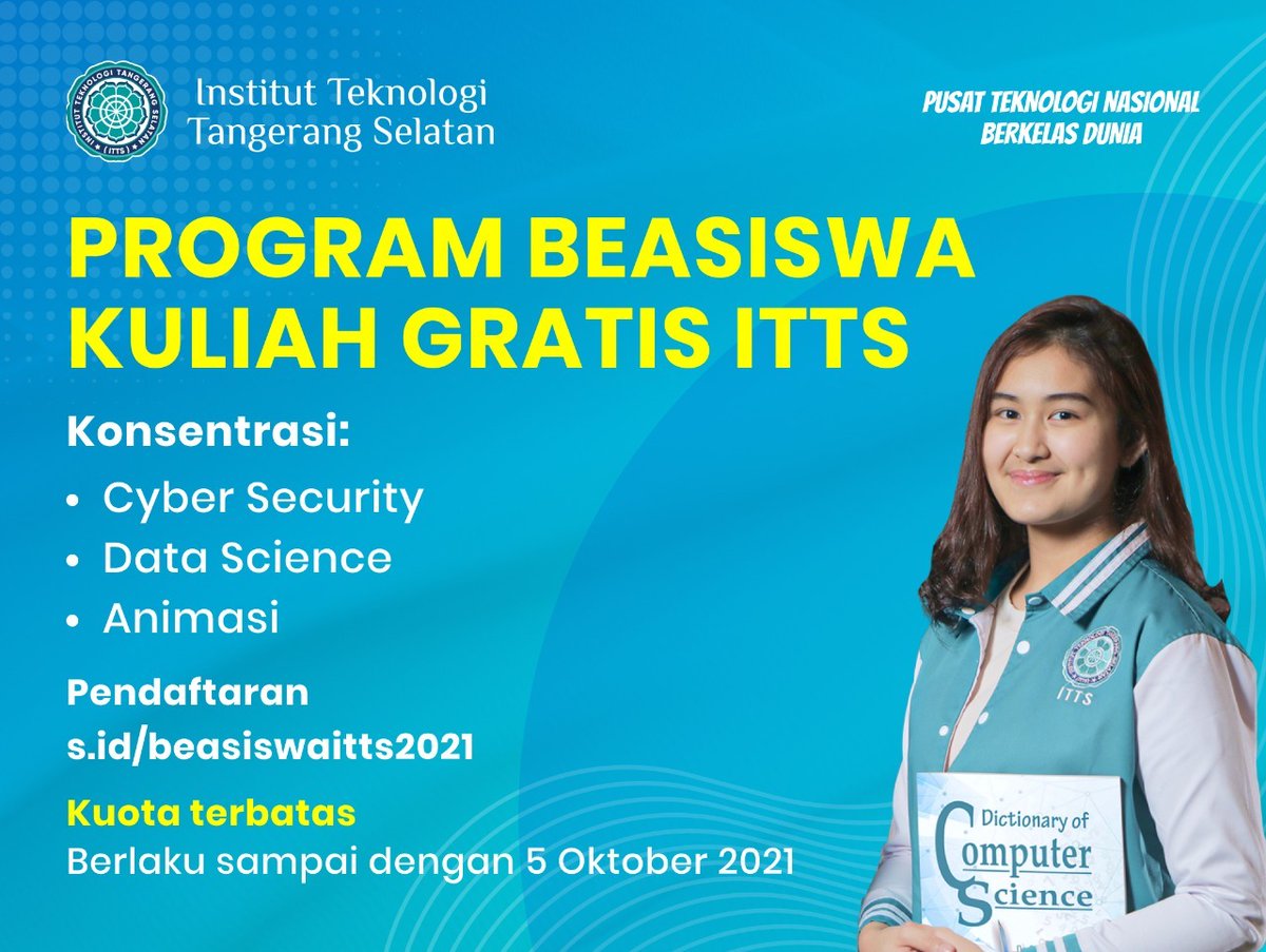 onnowpurbo's tweet image. Situs Penerimaan Mahasiswa Baru (PMB) ITTS sudah dibuka &amp;amp; operasional di pmb.itts.ac.id/pendaftaran.ht…

Silahkan daftar untuk beasiswa kuliah