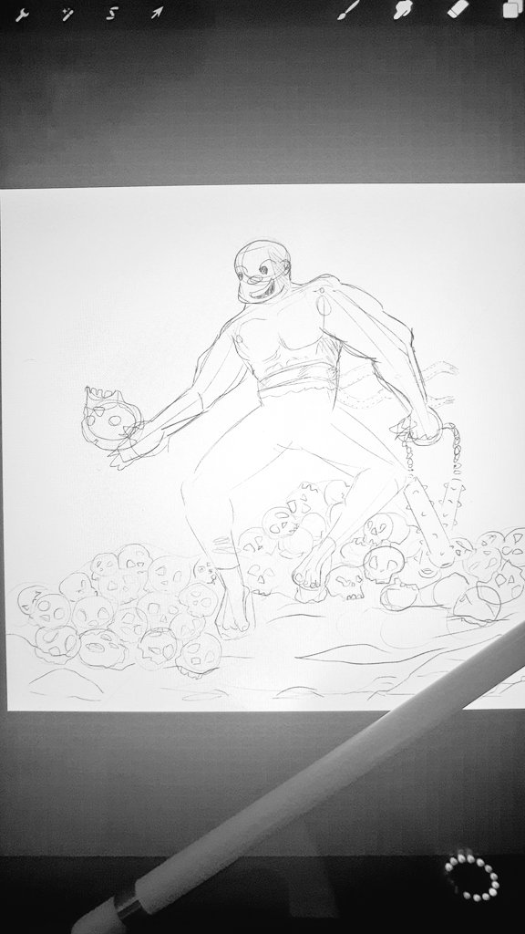 _Randisimo's tweet image. New 2D WiP! lol I can't draw faces for the life of me ☠️