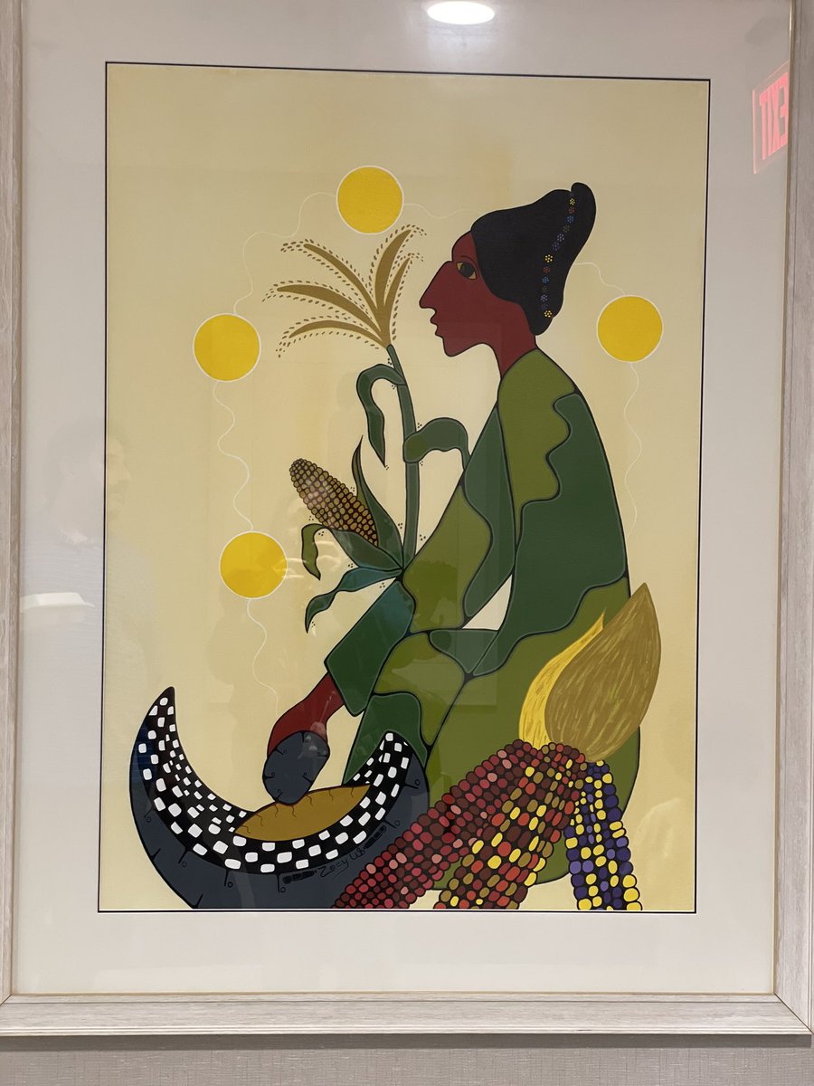 ThreeSistersISU's tweet photo. I’m up at Oneida for our first on farm field day tomorrow. Check out the gorgeous pictures in the Oneida Hotel! #SustainableAgriculture #indigenousfoodsovereignty  #NativeTwitter https://t.co/qjnCSOSB0X