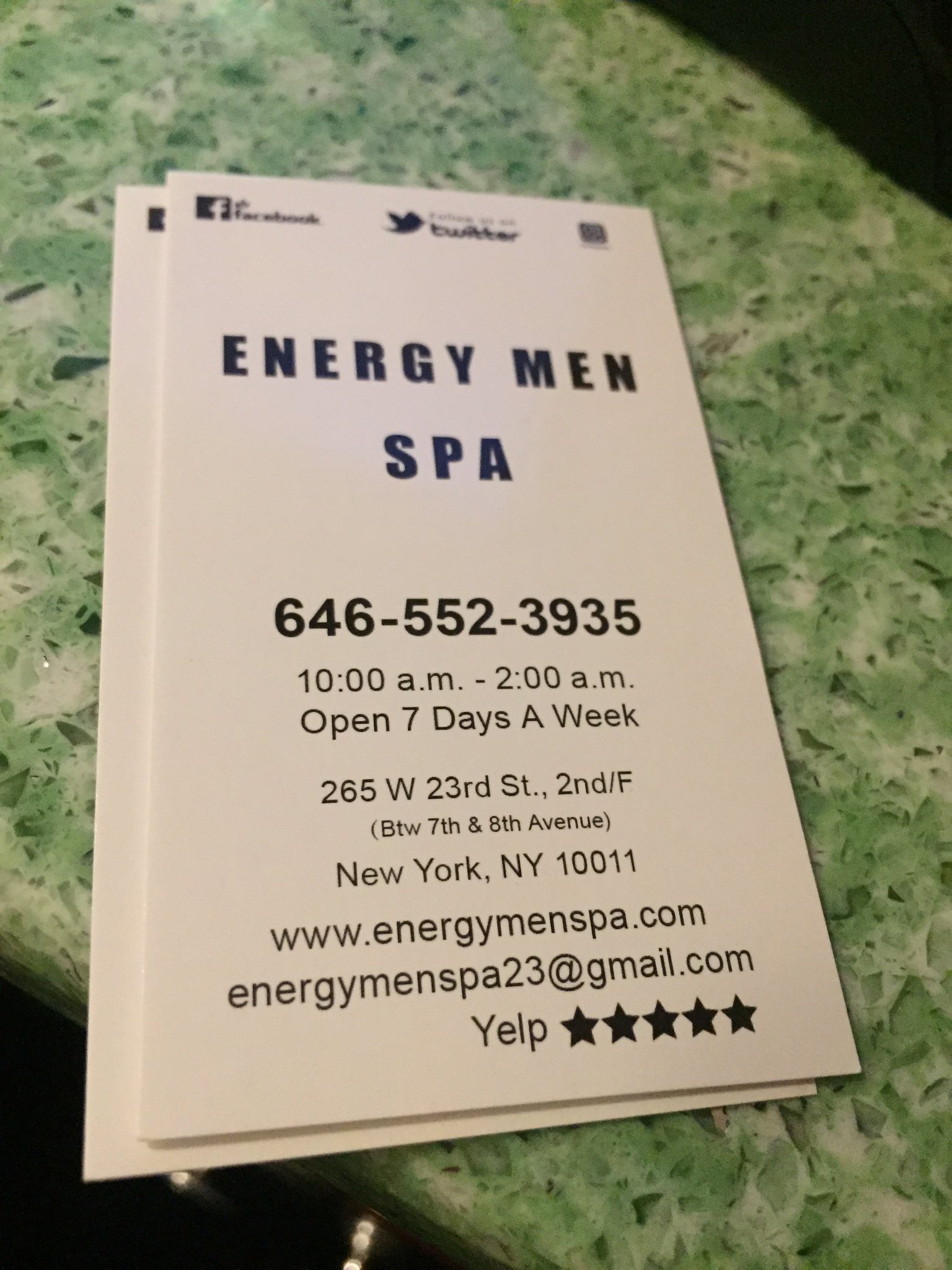 energy men's spa nyc