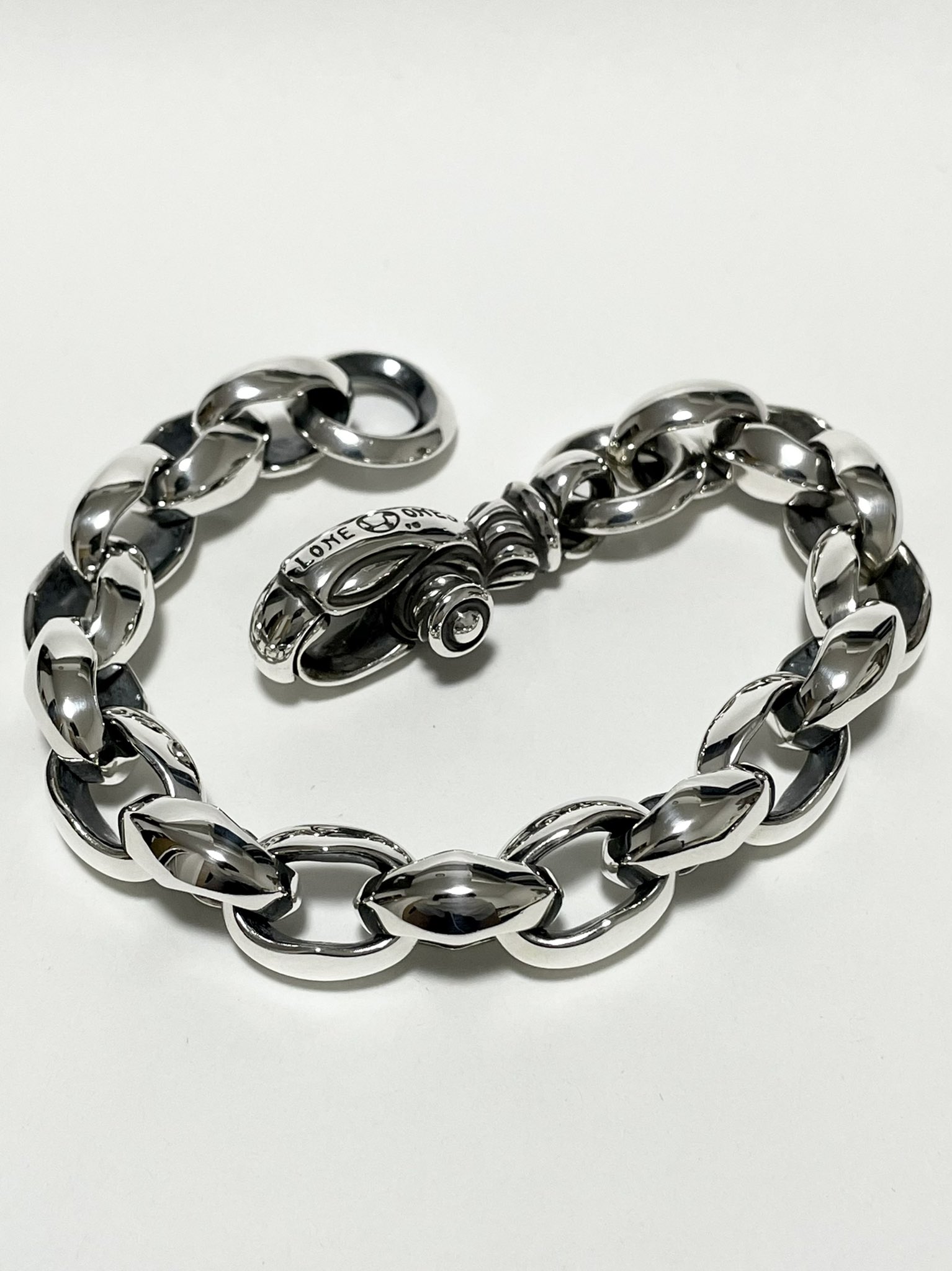 Chunky”シルクリンクブレスレット *初期スプリットリンクブレス
