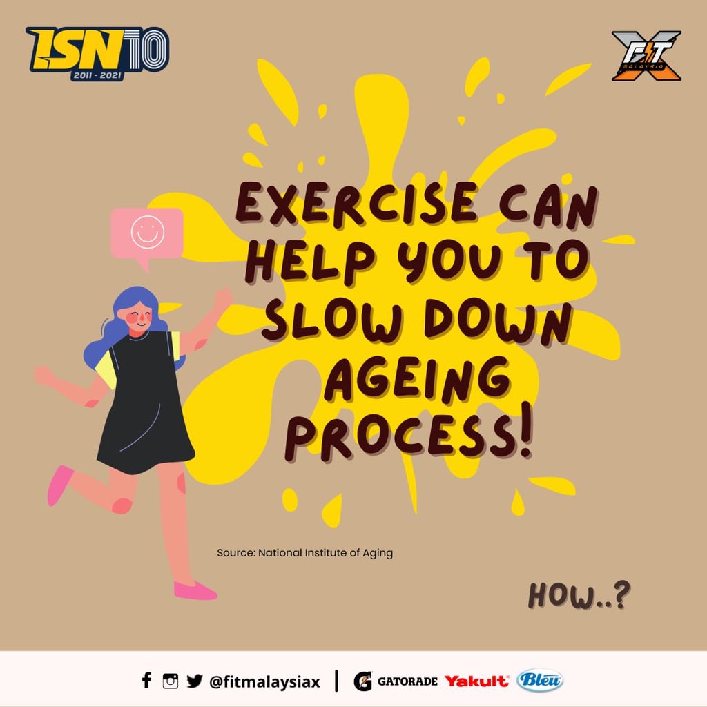 Kalau ditanya siapa yang nak sentiasa kelihatan muda dan bertenaga? mesti semua orang angkat tangan!

Tapi tau tak rahsia awet muda? jom baca!

Semoga berjaya!

Stay safe and keep fit! 
 
#kbs #isn #fmx #fitmalaysiax #beyondperformance #toofittoquit #healthylifestyle #exercise