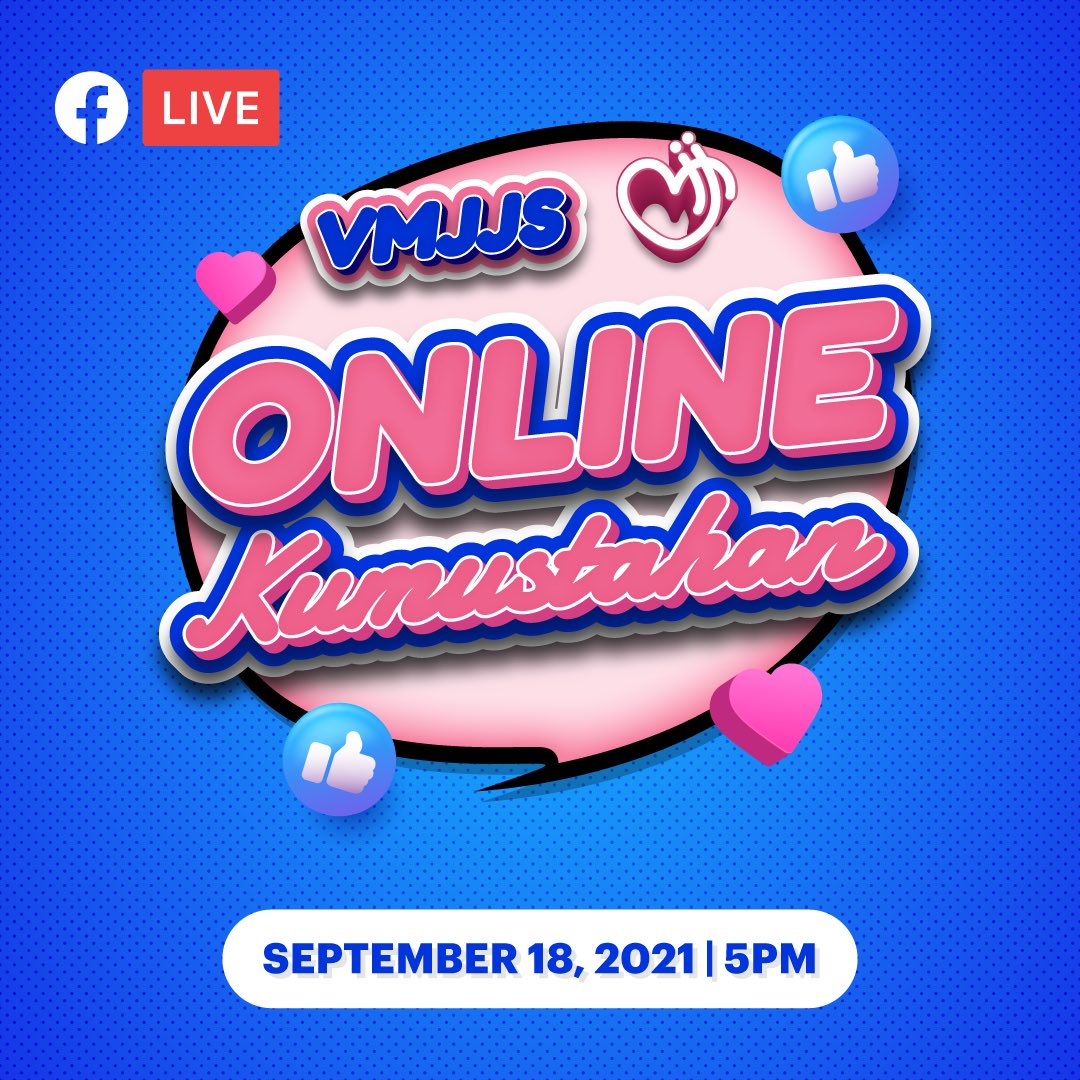jjscares's tweet photo. SATURDAY LIVE ❤️

Kami na ang bahala sa fun and kwentuhan this weekend. Kitakits mamaya sa VMJJS ONLINE KUMUSTAHAN ng 5pm!
#JJSCares
#SolidGuiguinto https://t.co/xAnbquLaqK