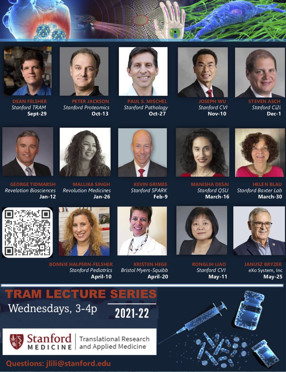 Dean Felsher, MD PhD (@labdfelsher) on Twitter photo Stanford TRAM is excited to announce this years seminars from Leaders in Translational Medical Research <a href="/StanfordDeptMed/">Stanford Department of Medicine</a> <a href="/StanfordMCHRI/">Stanford Maternal & Child Health Research Inst.</a> <a href="/PaulHumpa/">Paul Humphries</a> <a href="/StanfordMed/">Stanford Medicine</a> <a href="/StanfordPeds/">Stanford Pediatrics</a> Stanford TRAM is excited to announce this years seminars from Leaders in Translational Medical Research <a href="/StanfordDeptMed/">Stanford Department of Medicine</a> <a href="/StanfordMCHRI/">Stanford Maternal & Child Health Research Inst.</a> <a href="/PaulHumpa/">Paul Humphries</a> <a href="/StanfordMed/">Stanford Medicine</a> <a href="/StanfordPeds/">Stanford Pediatrics</a>