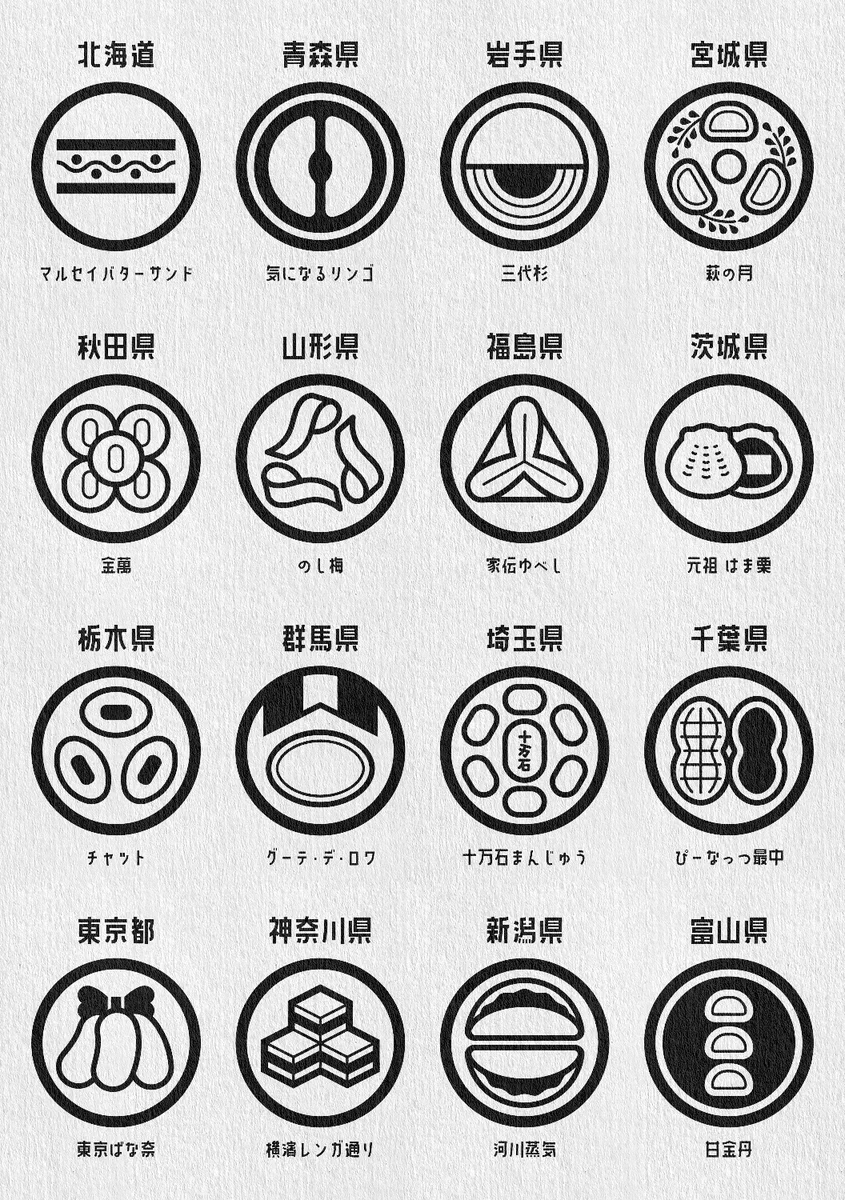 地元民歓喜！？銘菓を家紋っぽくした「銘菓紋」！