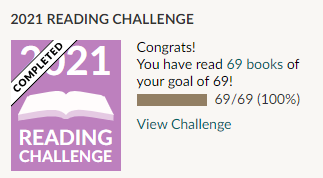 TheReadCute's tweet photo. I just finished my 2021 reading challenge on @goodreads and am now accepting replies saying "Nice" https://t.co/B95UqxU55B