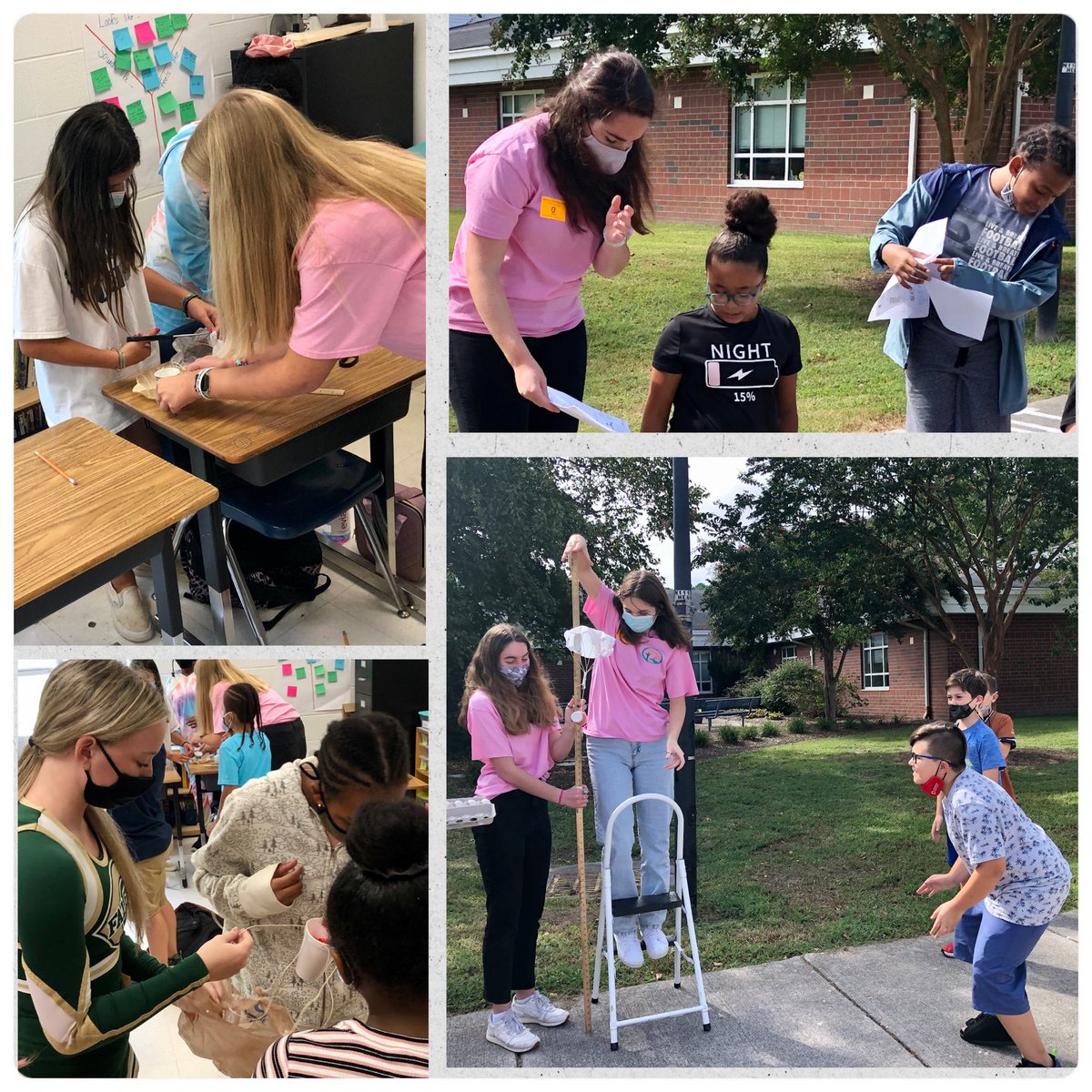 paulamott13's tweet photo. New #normals call for new #traditions @LinkhornParkES #5thgraders @FrankWCoxHS #VTFT &amp; @VirginiaBeachFD completed our 1st #eggdrop on #VBSTEMDay #community #memories #thisISwhatmatters @vbschools @KScarbs @jlnardel @allyinvb #vbits @Mike_Kelly_FWC @TechTeachVB @MrsPhillipsGRT https://t.co/2x2wv2DvNi