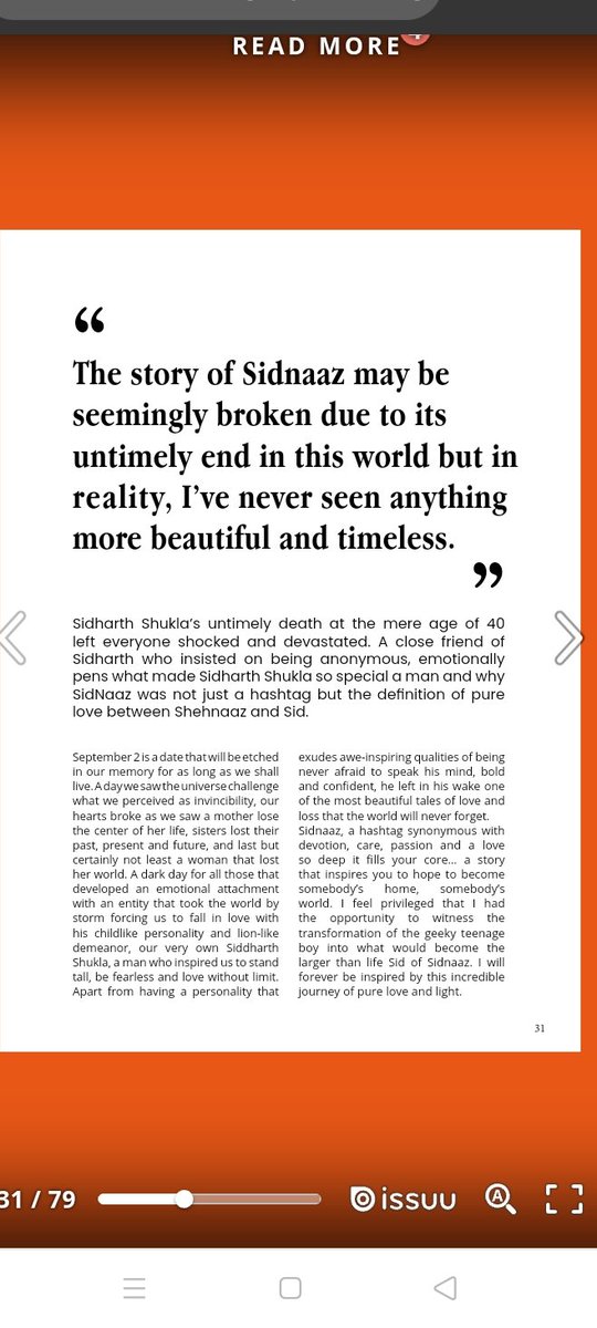 Ammiee15096071's tweet image. StarDust Magazine me #SidNaaz ke upar article aaya🥺🥺