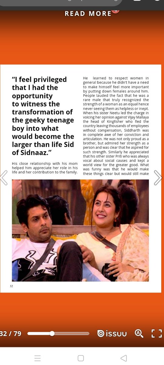 Ammiee15096071's tweet image. StarDust Magazine me #SidNaaz ke upar article aaya🥺🥺