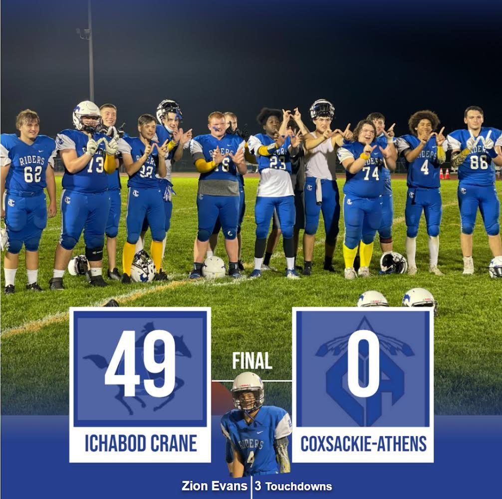Ichabod Crane Riders on Twitter "Ichabod Crane 49, CoxsackieAthens 0