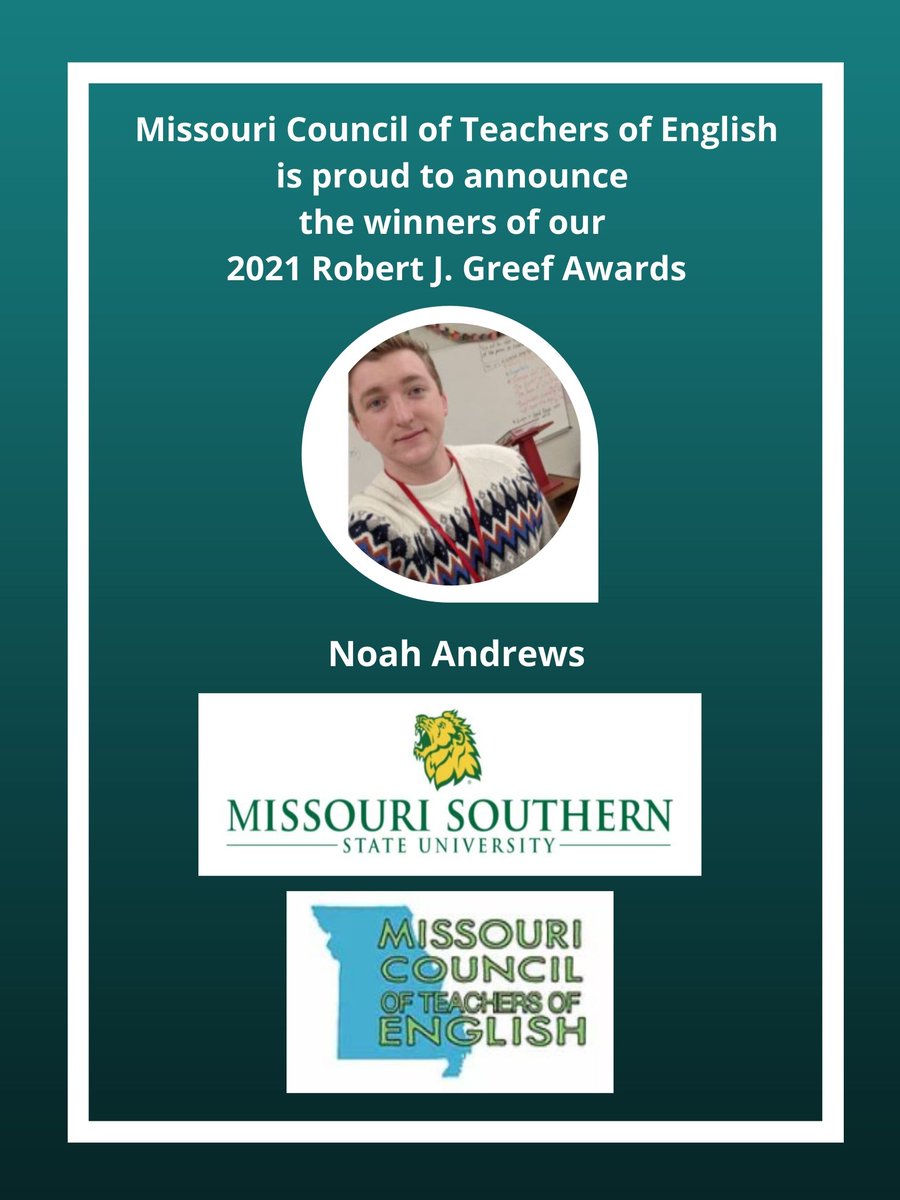 The Robert J. Greef Award celebrates English education majors and their nominating English Ed programs from across the state of Missouri. Many of these winners are entering the classroom this fall as our newest ELA educators. Congratulations to all our winners! @ncte