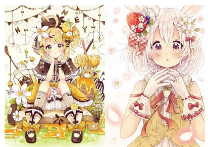 メルヘンファンタジーな女の子のキャラデザのtwitterイラスト検索結果