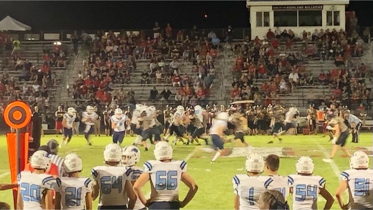 The JCHS Football Panthers lost to the Highland Bulldogs Friday night: 54 - 12.