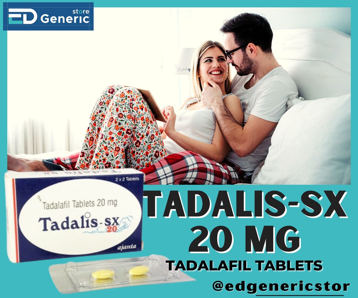 EdHealthPost1's tweet photo. #Tadalis-SX 20 mg is the generic product to resolve #ErectileDysfunction. Many people who are suffering from #ed use this trustful product to boost blood circulation in the special part of the body. #treatment #health #MensHealth https://t.co/21nBOZNUwU