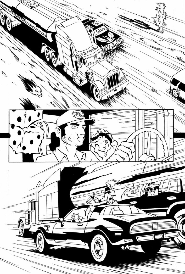 Like these. No setting up a grid beforehand. I just "know" how to do it. And yes I am just bragging at this point. I do look up references for the details on cars and buildings and such though. 