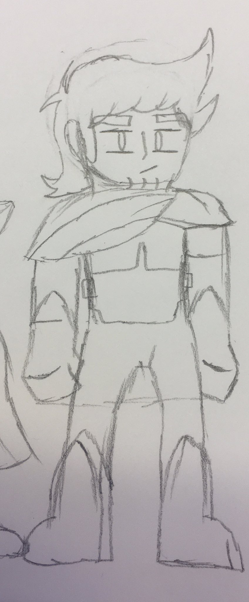 I drew Chadwick, but in a familiar Heroic Garb. Happy birthday . 