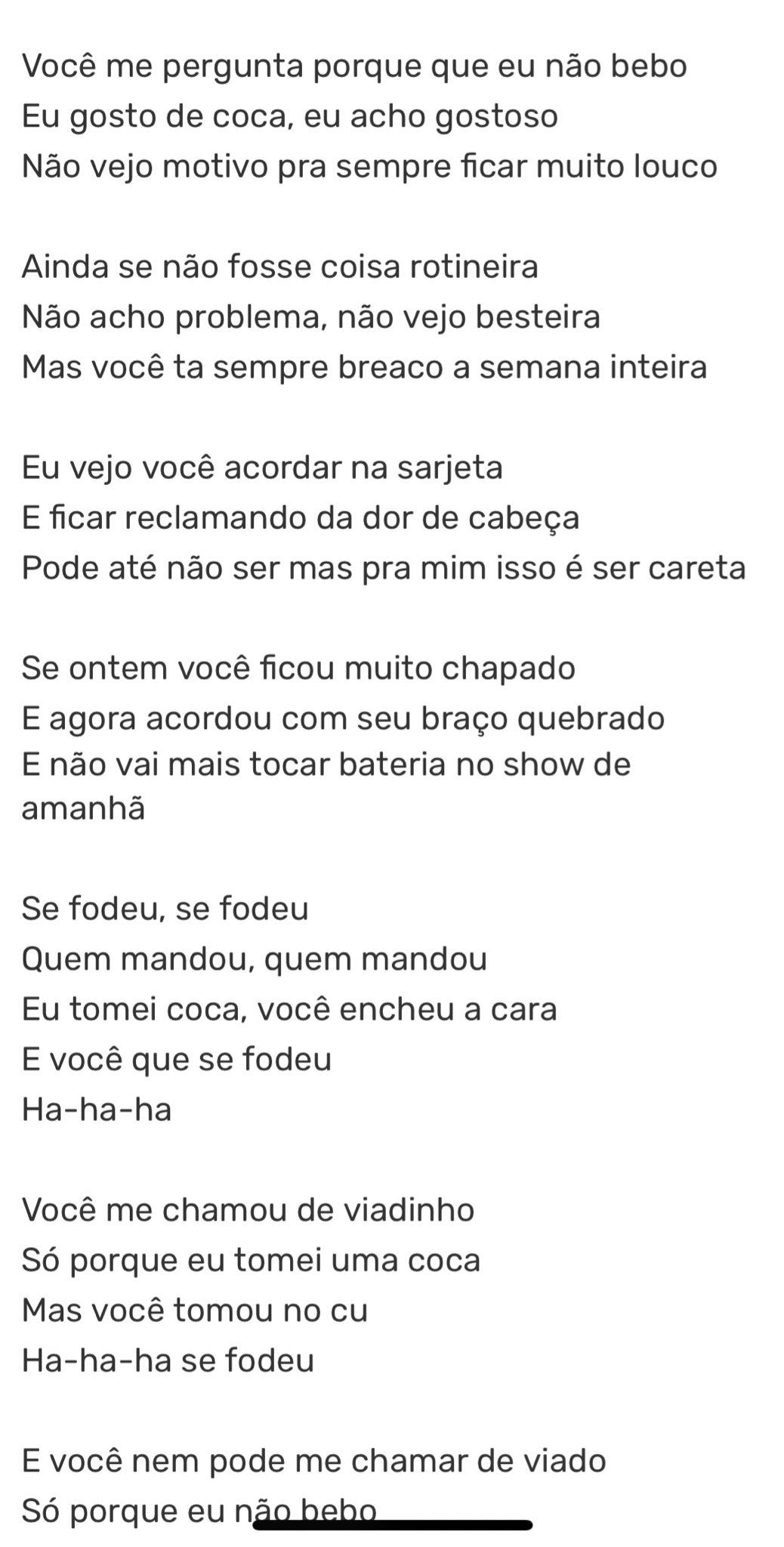 alguem me consegue a letra dessa musica​ 