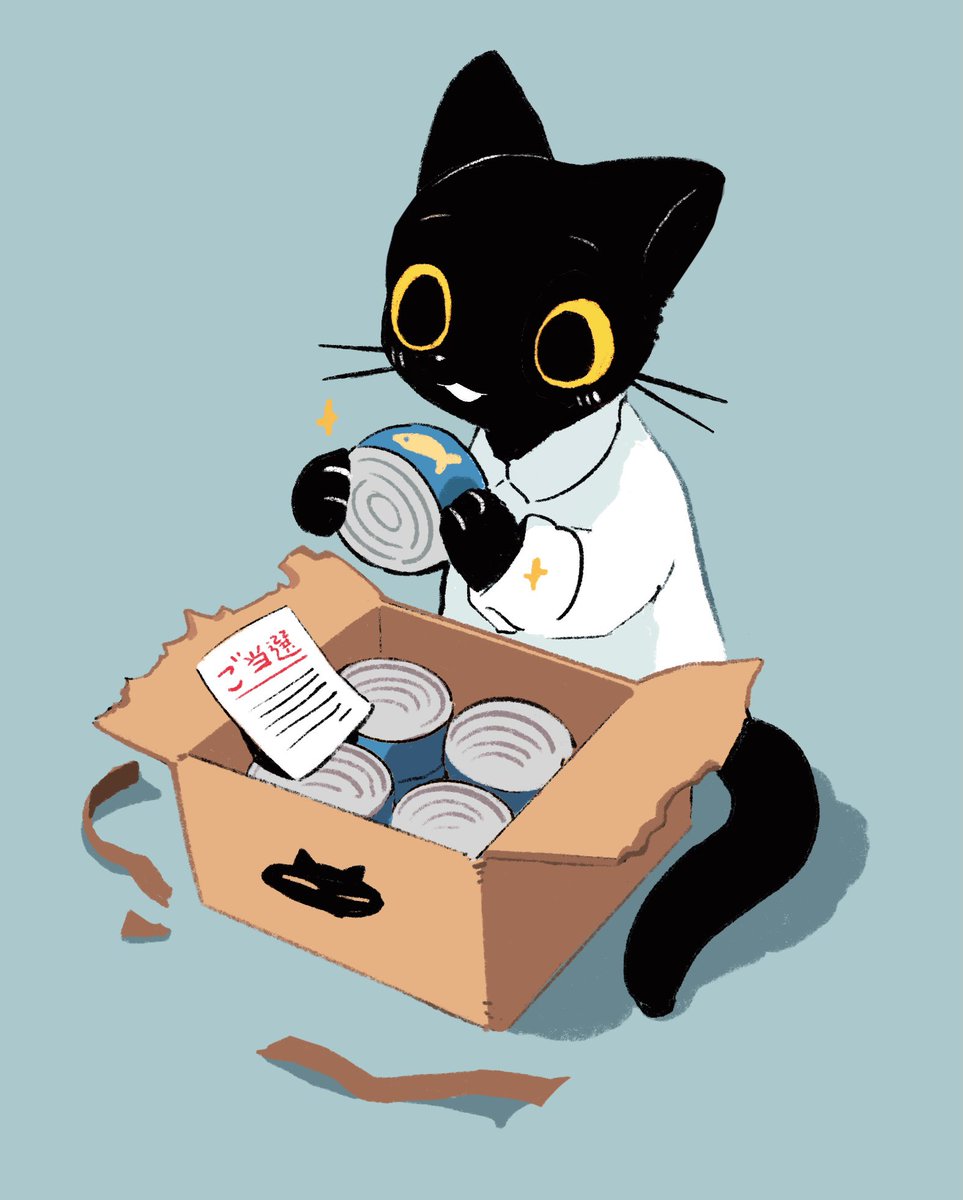 box black cat cat cardboard box no humans shirt animal focus  illustration images