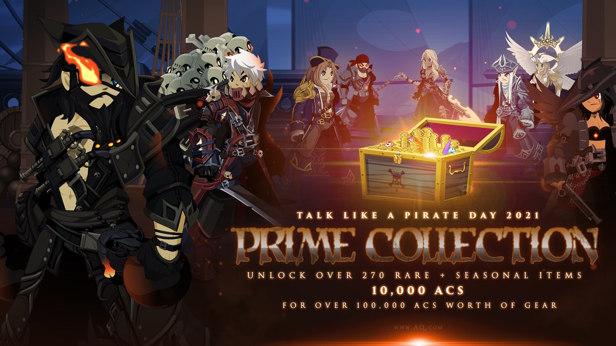 Avast! It be our second-to-last TLaPD 2021 Prime Collection Chest Giveaway! Like and Retweet this post by 11:59 PM EST on Monday, September 19th for a chance to get 1 of 5 free chests. #AQWTLaPDGiveaway AQ.com