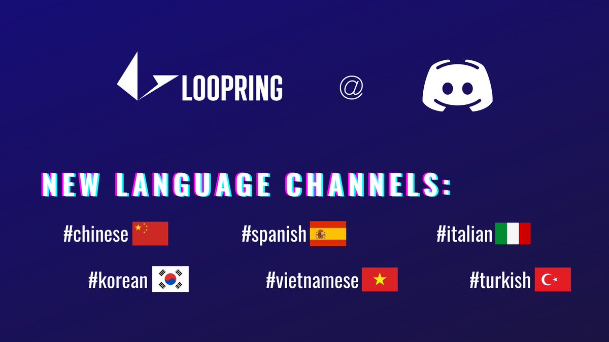 Come join our Community Discord💙 Chat Loopring, #crypto or learn the  basics + find others who want to do the same - now in 7 different languages  ➡️https://t.co/CEbNhvLzoR