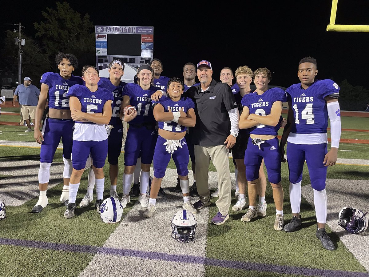 Big win tonight against a good Heritage football team! Love my guys! “Nothin like a Tiger on Friday night!”