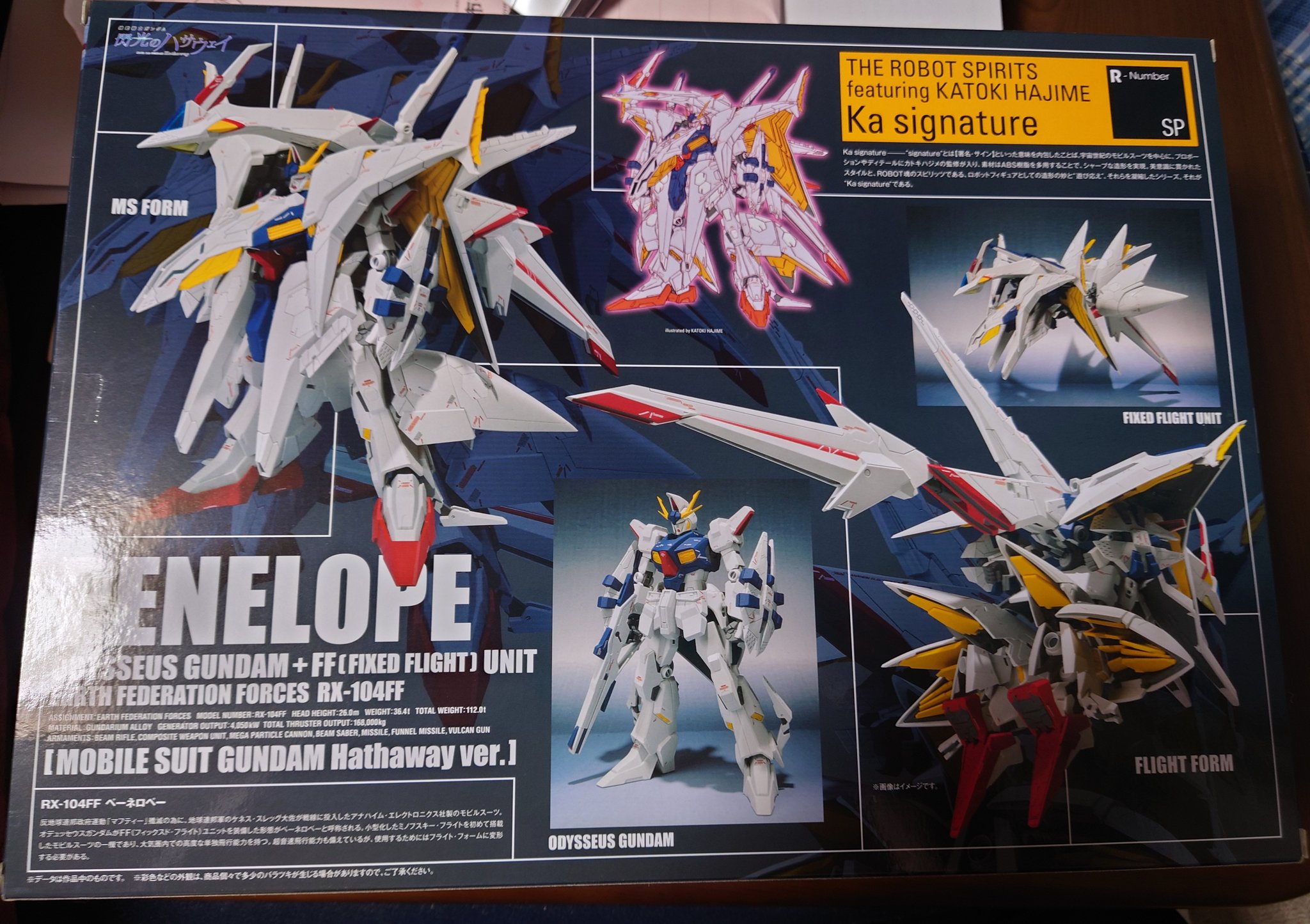 Twitter এ けものみち 8 26アニサマday1 プレバンから Robot魂 Ka Signature Side Ms ペーネロペー 機動戦士ガンダム 閃光のハサウェイver 到着 まだ夜勤続くので開封の儀は次の休みに T Co Snap4futkc ট ইট র