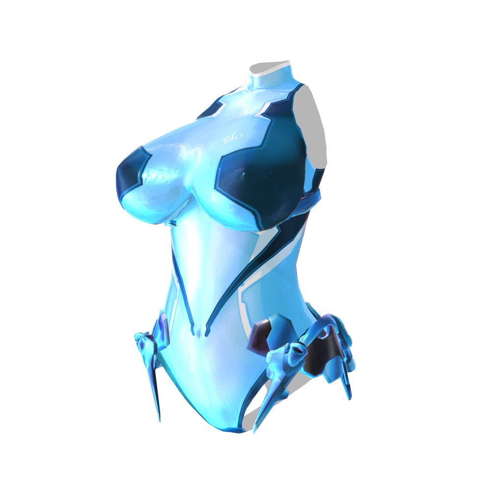 うーん、黒部分にもmatcap適応させるのとどっちがいいか… 