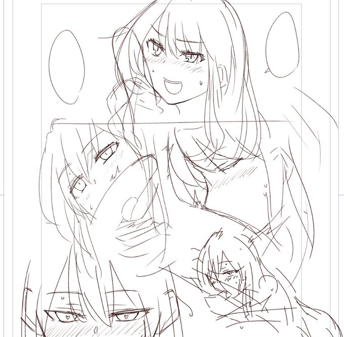 女の顔になってる推し描くの楽しくなってきたな 