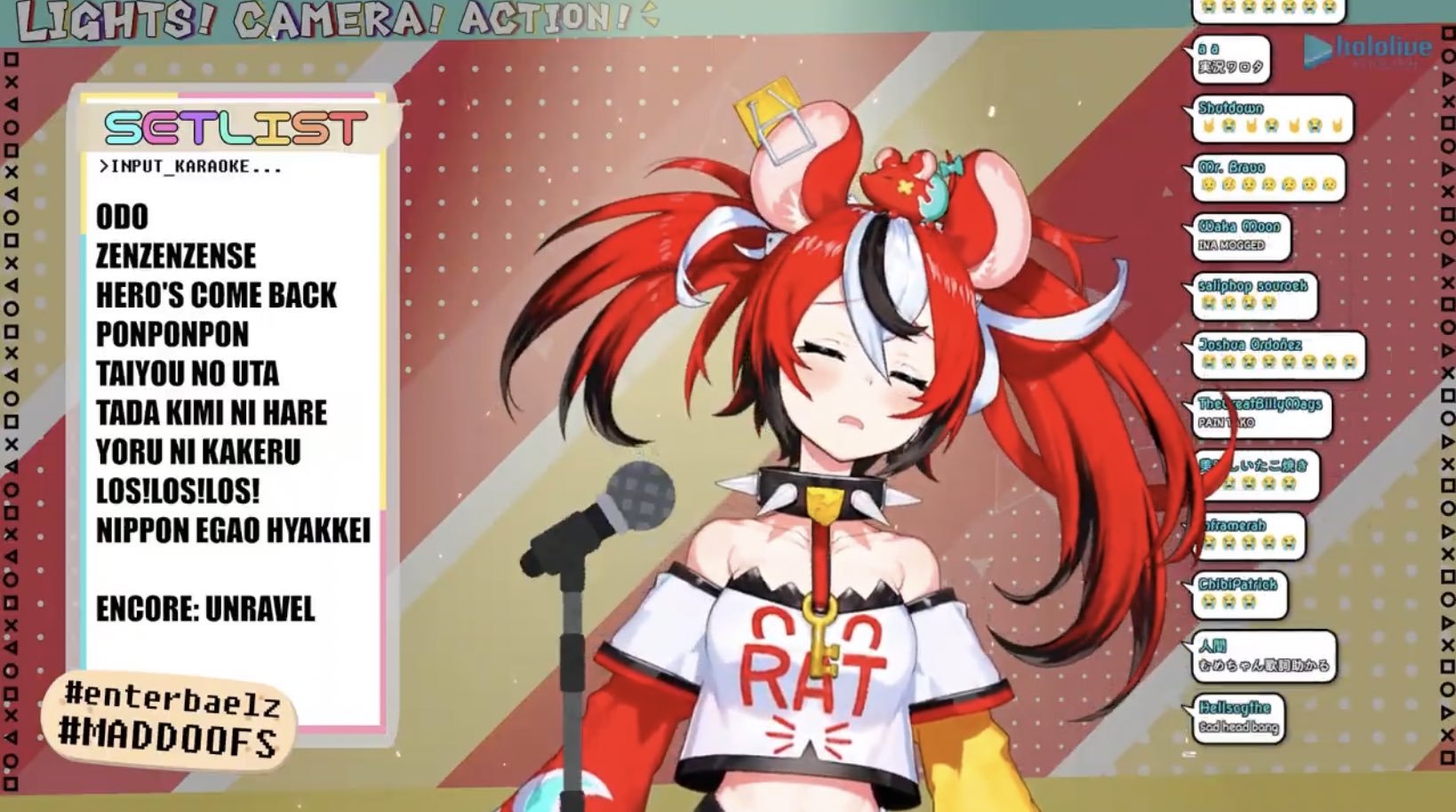 تويتر アロマテラピー على تويتر Thank You For Karaoke Stream ベーちゃんお歌すごい上手くてびっくりした かわいい歌からかっこいい歌まで色々聞けてよかった あたし助かった 日本笑顔百景はびっくりやったわ早口上手い 後半ムメイちゃんが