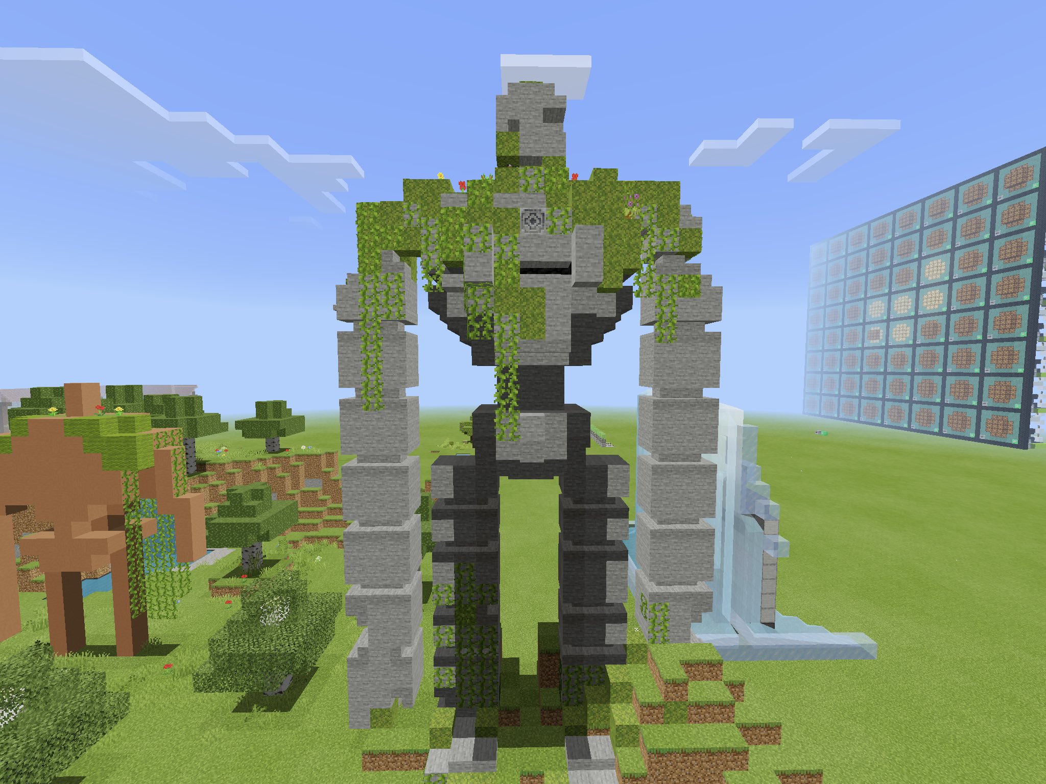 Danshin マイクラ マインクラフト フレンドの建築サーバーにて ラピュタのロボット兵を作りました 顔がイマイチですがなかなか良くできたと思います T Co Hnij6gst57 Twitter