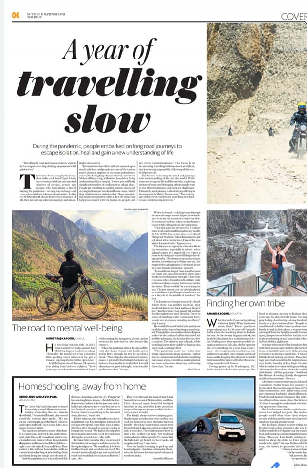 Featured in today's <a href="/Mint_Lounge/">Mint Lounge</a> alongside other amazing travellers who have used the pandemic to explore and introspect.

lifestyle.livemint.com/news/big-story…