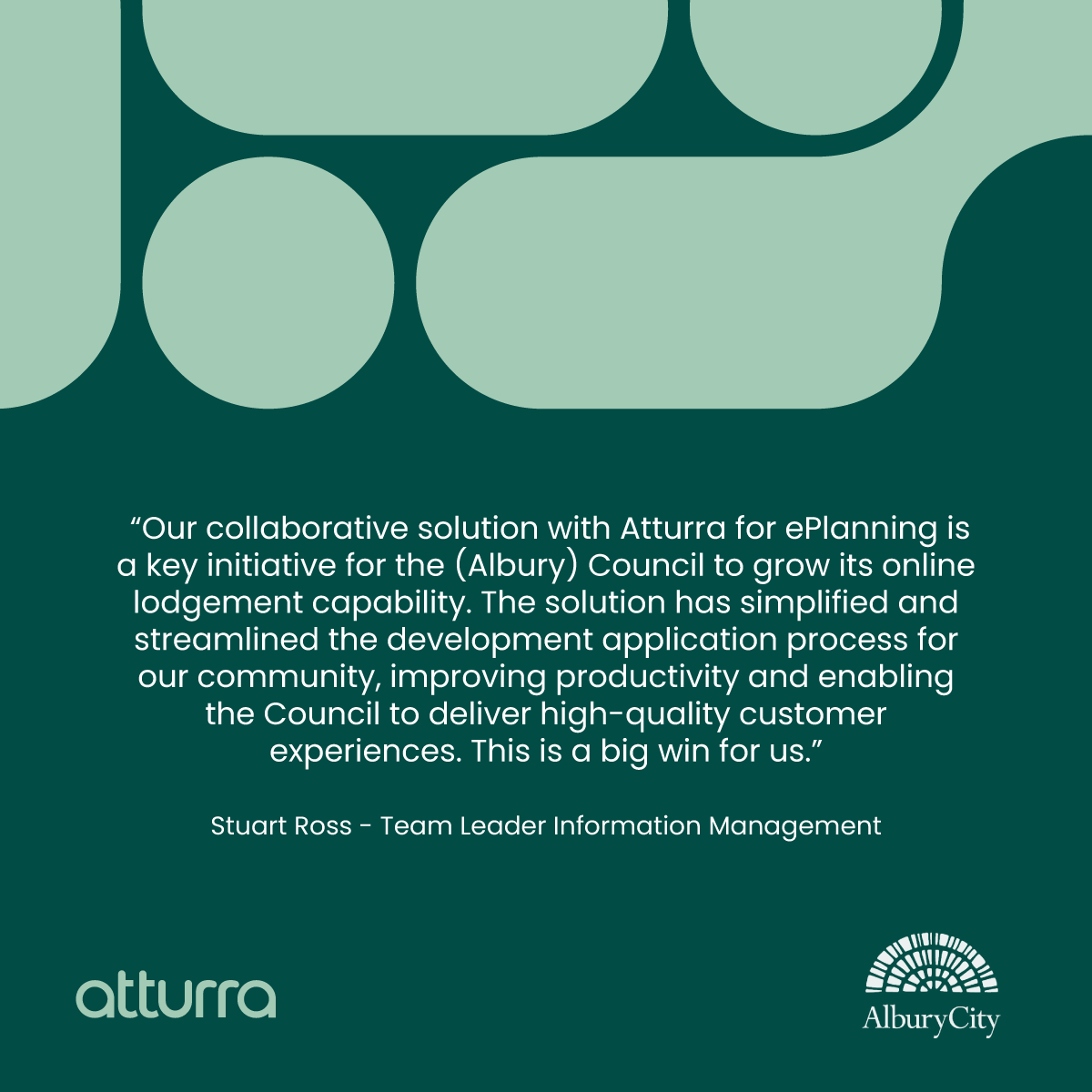 Atturra ePlanning Integration is live for the <a href="/AlburyCity/">AlburyCity</a>. The #council (using <a href="/CivicaPty/">Civica Asia Pacific</a>) now fully integrates with the Planning Portal of @NSWDPIE, to streamline the Development Applications.

Write to us at nsw.eplanning@atturra.com to talk to an expert.

#LocalGov <a href="/AnatasAUS/">ANATAS</a>