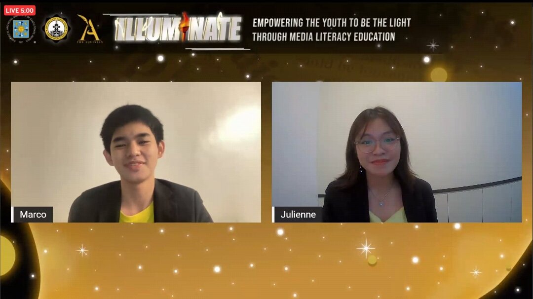 ustjhsaquinian's tweet photo. Illuminate 2021 is now ongoing.
#Illuminate2021
#PromotingMediaLiteracy #EmpoweringTheYouthThroughMediaLiteracy https://t.co/HNPeaRpy2u