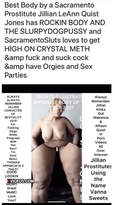 SlurpyDawgPussy's tweet image. #SlurpyDogPussy #JillianLeAnnQuistJones #NoDaughters #NoKIDS @SlurpyDawgPussy