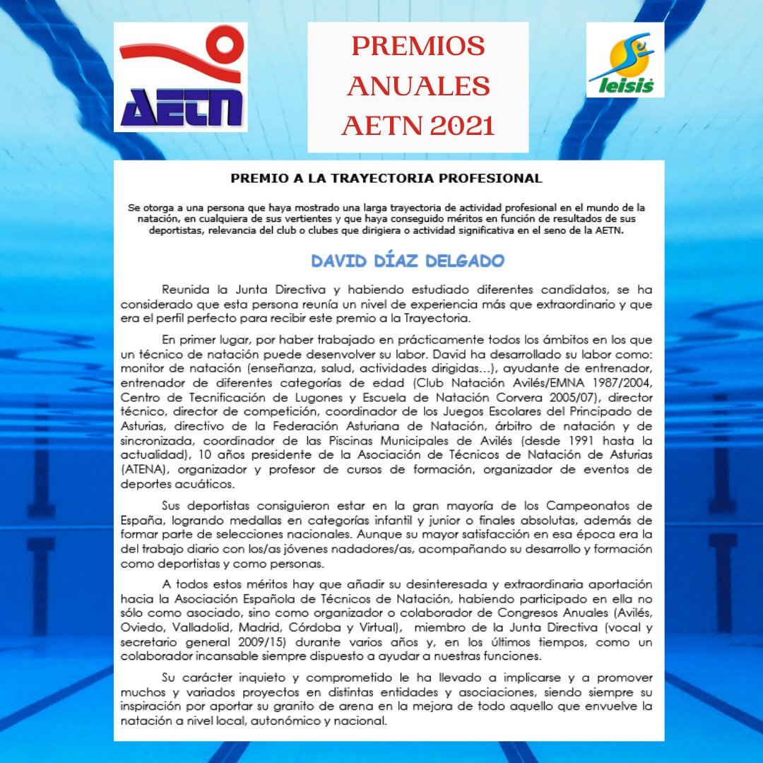AETN_noticias's tweet photo. 🏆 PREMIOS AETN 2021 👏Ya tenemos a los ganadores de los Premios Anuales de la AETN. Grandes candidatos, excelentes méritos. Enhorabuena a todos los participantes por los logros obtenidos en la última temporada. Suerte a tod@s en la nueva temporada. https://t.co/uy3mIam2cb