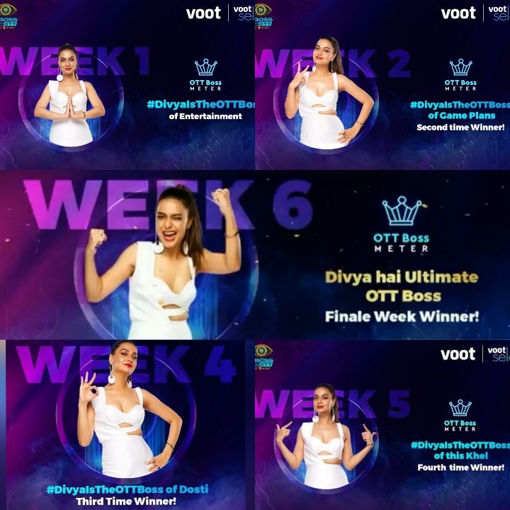 𝐀𝐧𝐧𝐢𝐞 ღ on Twitter: &quot;Won Boss Meter and Audience Heart back to back!!  True WINNER she is!!! DESERVING WINNER DIVYA… &quot;