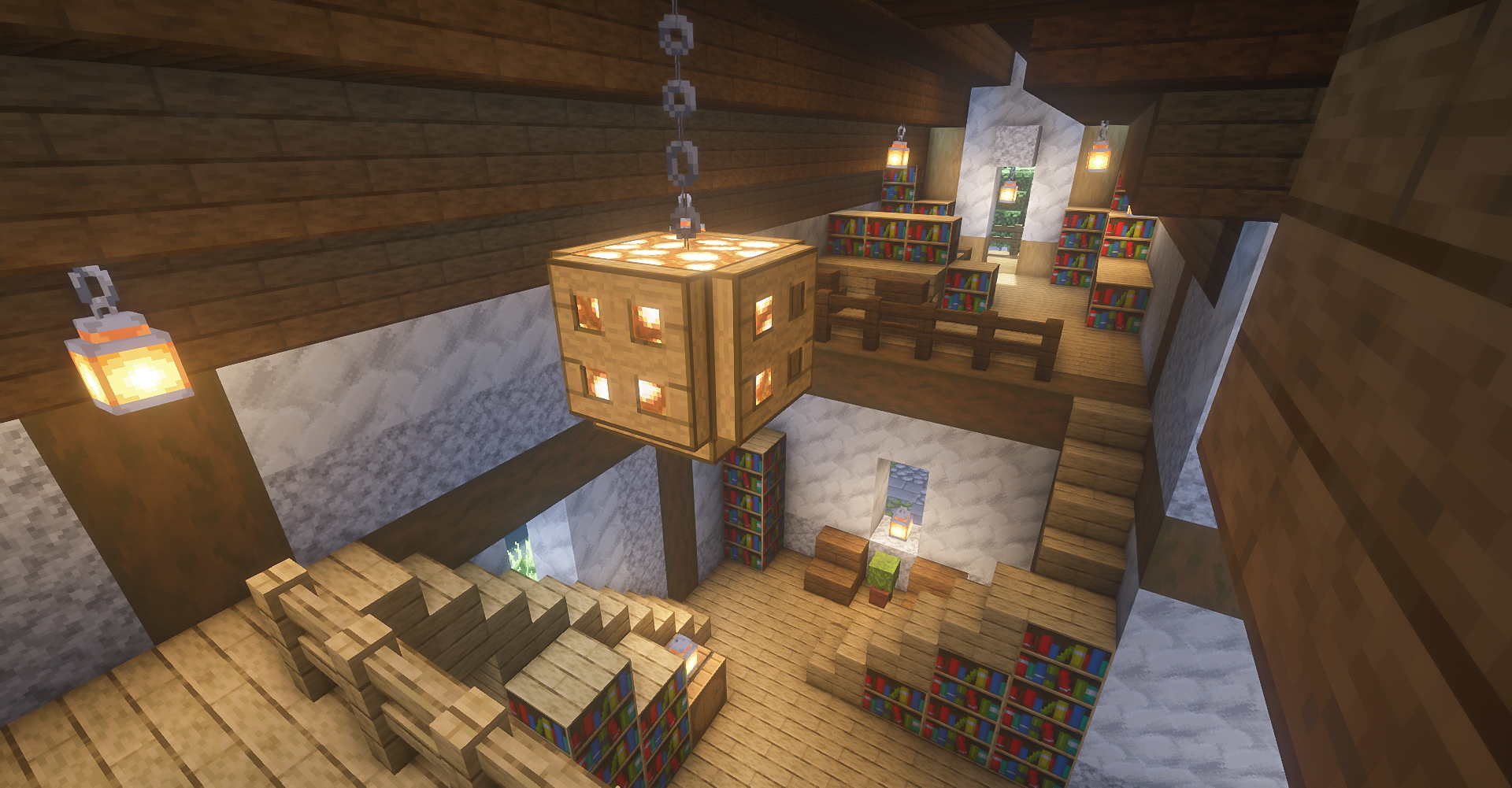 Horohoro ホロホロ 木材と石の家の内装完成しました 湖のほとりにある図書館です 勉強もできますよ マイクラ建築 マイクラ マインクラフト Minecraft Minecraftbuilds サバイバル建築 T Co 0mwxgvu4iy Twitter