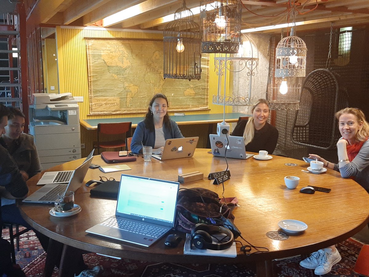 Cheers to cozy convos ☕️, collabs🙃, badges for our "In Person" #salesforce Saturday event in #Amsterdam What are you up to on this fine day?🐻
