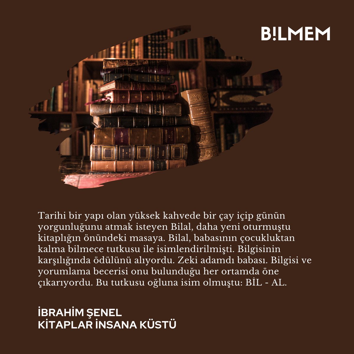 Bilgisi ve yorumlama becerisi onu bulunduğu her ortamda öne çıkarıyordu. Bu tutkusu oğluna isim olmuştu: BİL - AL.

İBRAHİM ŞENEL

<a href="/ibrahimtokadi/">İbrahim Şenel</a>