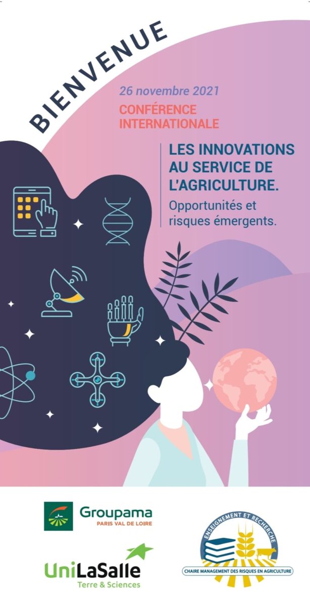 InTerACT UniLaSalle (@interact_lab) on Twitter photo SAVE THE DATE : 26 NOVEMBRE 2021, COLLEGE DES BERNARDINS (PARIS) ! La Chaire d'enseignement et de recherche Management des risques en agriculture <a href="/UniLaSalle_fr/">UniLaSalle</a> <a href="/GroupamaPVL/">Groupama Paris Val de Loire</a> organise une conférence sur les innovations agricoles #innovation #agroécologie #agtech #métha #numérique SAVE THE DATE : 26 NOVEMBRE 2021, COLLEGE DES BERNARDINS (PARIS) ! La Chaire d'enseignement et de recherche Management des risques en agriculture <a href="/UniLaSalle_fr/">UniLaSalle</a> <a href="/GroupamaPVL/">Groupama Paris Val de Loire</a> organise une conférence sur les innovations agricoles #innovation #agroécologie #agtech #métha #numérique