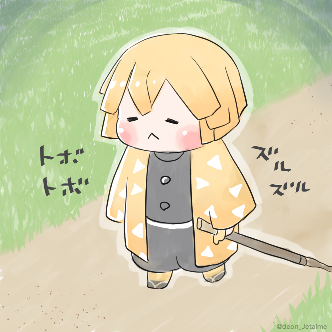 1boy solo male focus blonde hair weapon wooden sword :<  illustration images