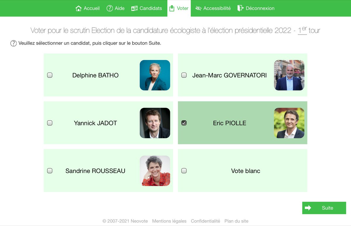A voté ! Pour <a href="/EricPiolle/">Éric Piolle</a>, Maire de Grenoble, candidat à la #PrimaireÉcolo et à la #Présidentielle2022 pour une écologie radicale, sociale et solidaire face aux enjeux climatiques et économiques de notre génération.