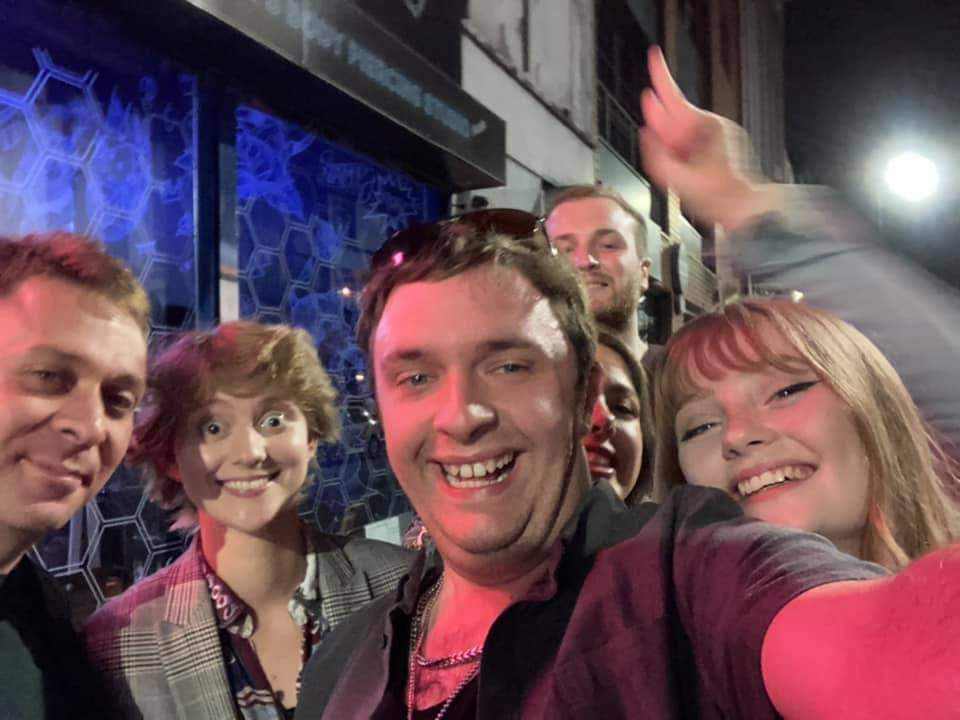 GarientLyons's tweet photo. Lovely night out with the cast of Skew Bridge last night !! ...well from what I can remember...
#garient #skewbridge #garientlyons #acting #actor #drama #manchester #nightout https://t.co/EMvk8zTRB6