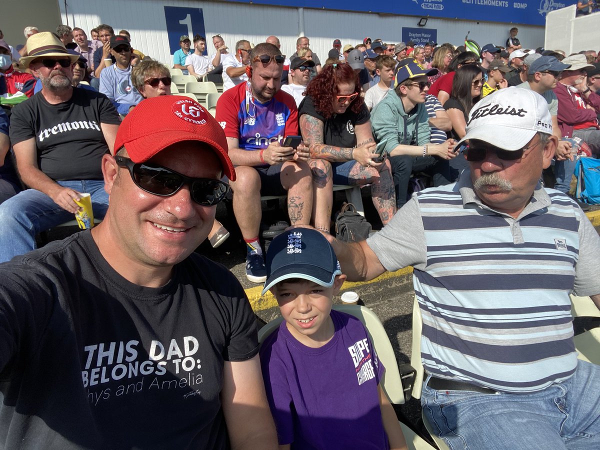 At the cricket with Rhys and Nige. Not watching the Surrey Lions who won the first Vitality Blast in 2003. #FinalsDay. Drayton Manor Family Stand. Block 2. Row O. Seat 8.
