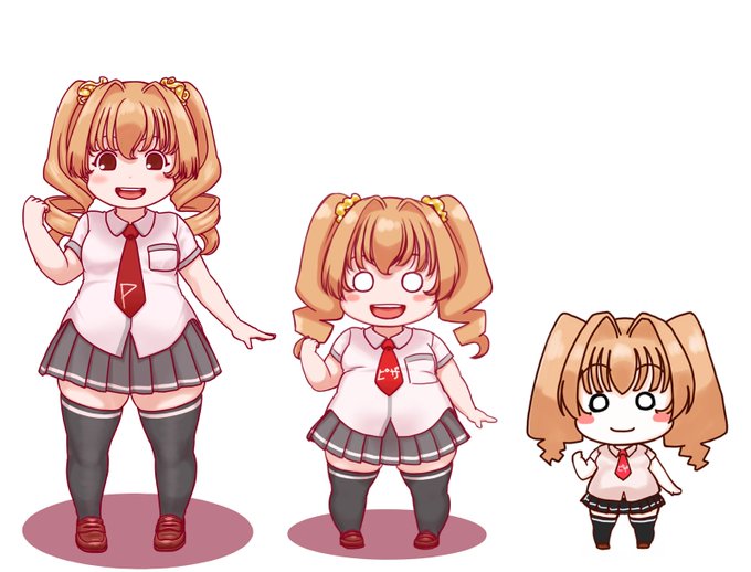 マスコットのわりに描くのが手間な髪のめんどさをなんとかしたいところ 